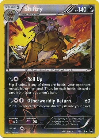 Shiftry 73/122 - Reverse Holo-Kantocards