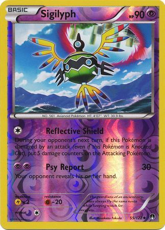 Sigilyph 55/122 - Reverse Holo-Kantocards