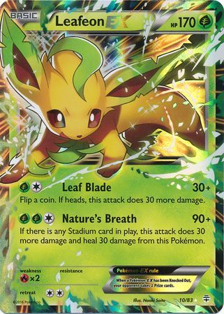 Leafeon EX 10/83-Kantocards