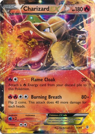 Charizard EX 11/83-Kantocards