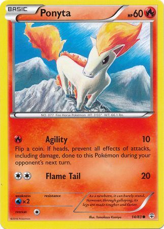 Ponyta 14/83-Kantocards