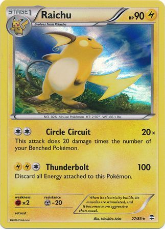 Raichu 27/83-Kantocards