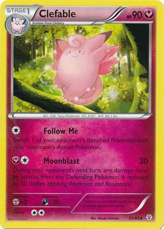 Clefable 51/83-Kantocards