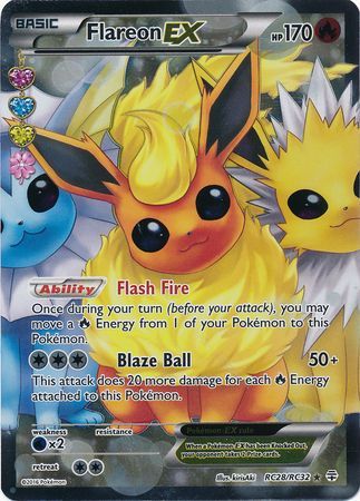 Flareon EX RC28/RC32-Kantocards