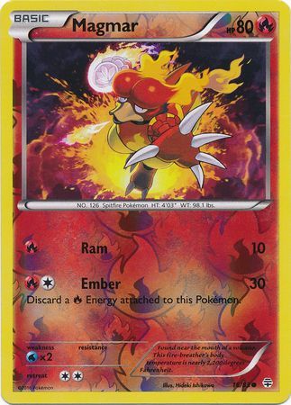 Magmar 16/83 - Reverse Holo-Kantocards
