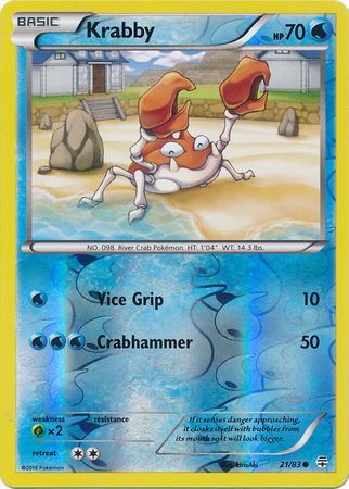 Krabby 21/83 - Reverse Holo-Kantocards
