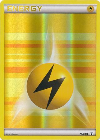 Lightning Energy 78/83 - Reverse Holo-Kantocards
