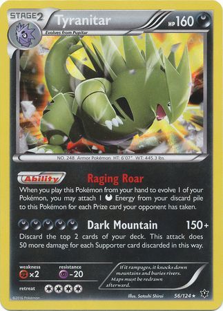 Tyranitar 56/124-Kantocards
