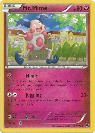 Mr. Mime 67/124-Kantocards
