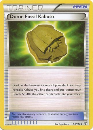 Dome Fossil Kabuto 96/124-Kantocards