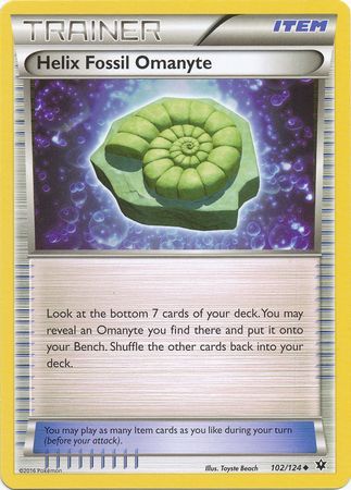 Helix Fossil Omanyte 102/124-Kantocards