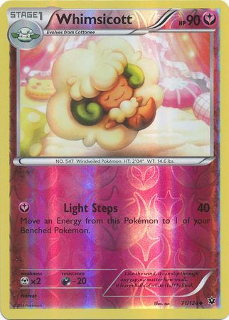Whimsicott 71/124 - Reverse Holo-Kantocards