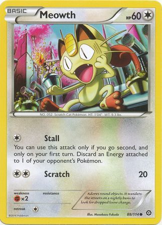 Meowth 88/114-Kantocards