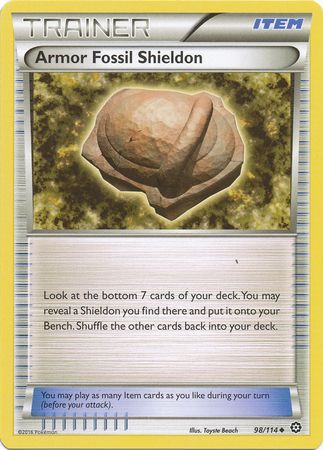 Armor Fossil Shieldon 98/114-Kantocards