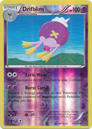 Drifblim 47/114 - Reverse Holo-Kantocards