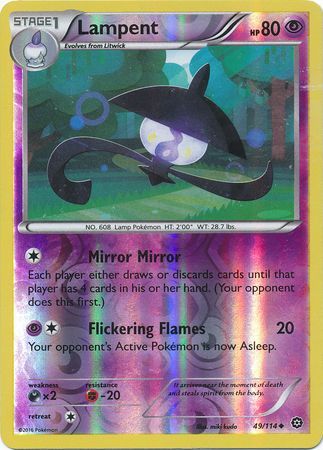 Lampent 49/114 - Reverse Holo-Kantocards