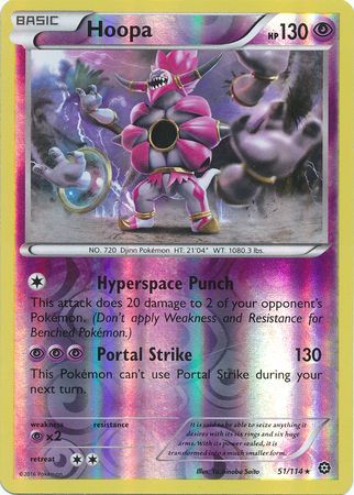 Hoopa 51/114 - Reverse Holo-Kantocards