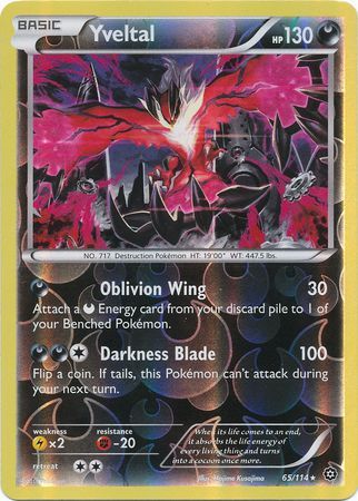 Yveltal 65/114 - Reverse Holo-Kantocards