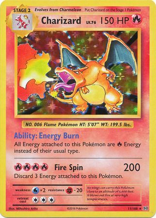 Charizard 11/108-Kantocards