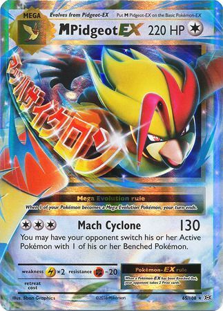 Mega Pidgeot EX 65/108-Kantocards