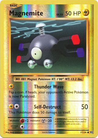 Magnemite 37/108 - Reverse Holo-Kantocards