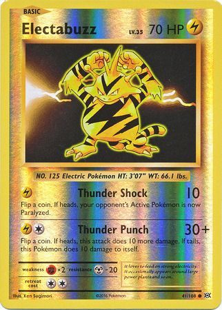 Electabuzz 41/108 - Reverse Holo-Kantocards
