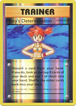 Misty's Determination 80/108 - Reverse Holo-Kantocards
