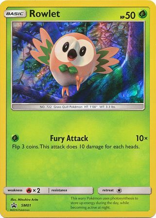 Rowlet SM01 - Holo-Kantocards