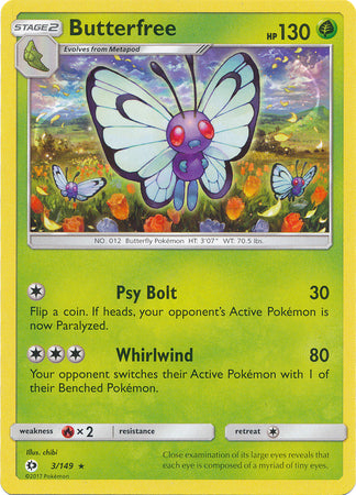 Butterfree 3/149-Kantocards