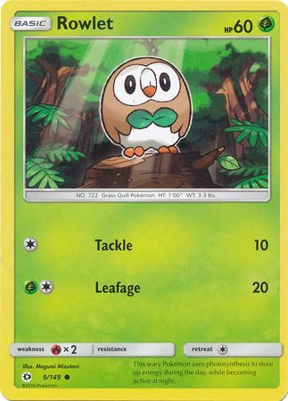 Rowlet 9/149-Kantocards