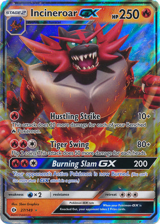 Incineroar GX 27/149-Kantocards