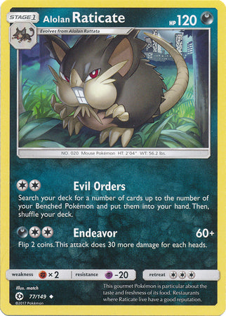 Alolan Raticate 77/149-Kantocards