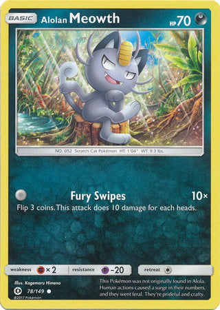Alolan Meowth 78/149-Kantocards