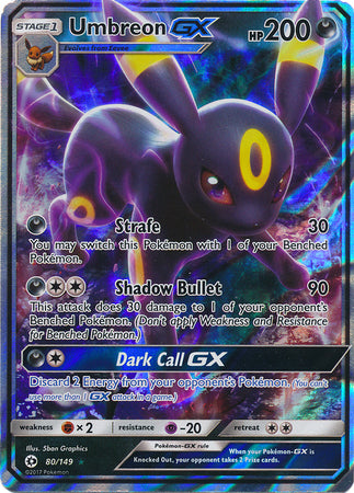 Umbreon GX 80/149-Kantocards