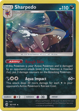 Sharpedo 82/149-Kantocards