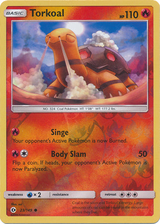 Torkoal 23/149 - Reverse Holo-Kantocards