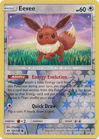Eevee 101/149 - Reverse Holo-Kantocards