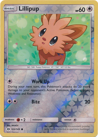 Lillipup 103/149 - Reverse Holo-Kantocards