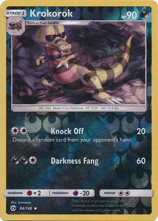 Krokorok 84/149 - Reverse Holo-Kantocards