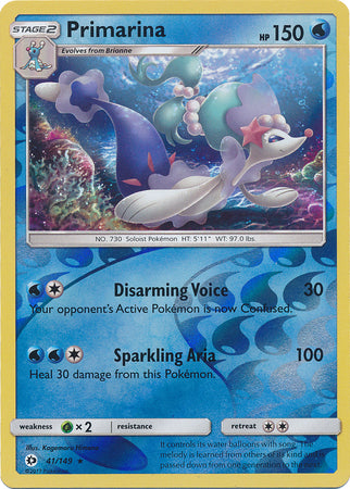 Primarina 41/149 - Reverse Holo-Kantocards