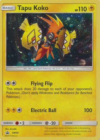 Tapu Koko SM30 - Holo-Kantocards