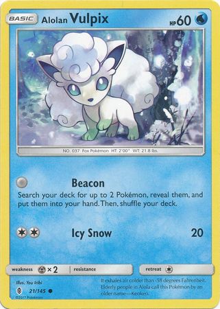 Alolan Vulpix 21/145-Kantocards