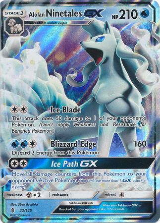 Alolan Ninetales GX 22/145-Kantocards