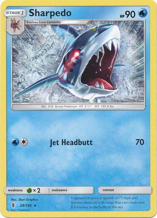Sharpedo 28/145-Kantocards