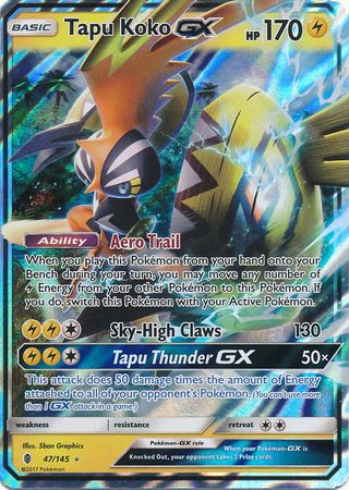 Tapu Koko GX 47/145-Kantocards