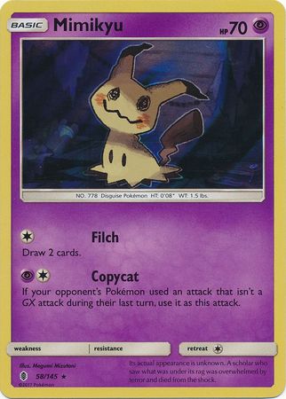 Mimikyu 58/145-Kantocards