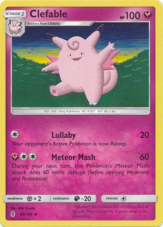 Clefable 89/145-Kantocards