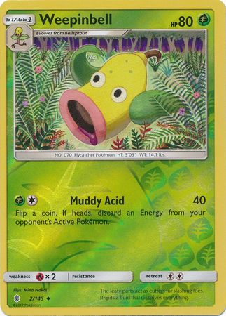 Weepinbell 2/145 - Reverse Holo-Kantocards