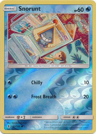 Snorunt 31/145 - Reverse Holo-Kantocards