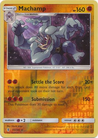 Machamp 65/145 - Reverse Holo-Kantocards